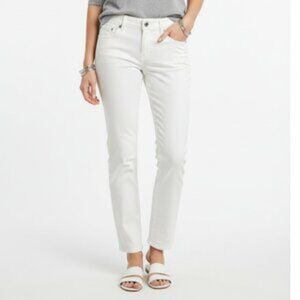 Silver Jeans White Suki Capri Cotton Pants 27